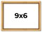 Photo Size Classic Modern Gold Frame - UV Acrylic, Foam Board Backing, Hanging Hardware